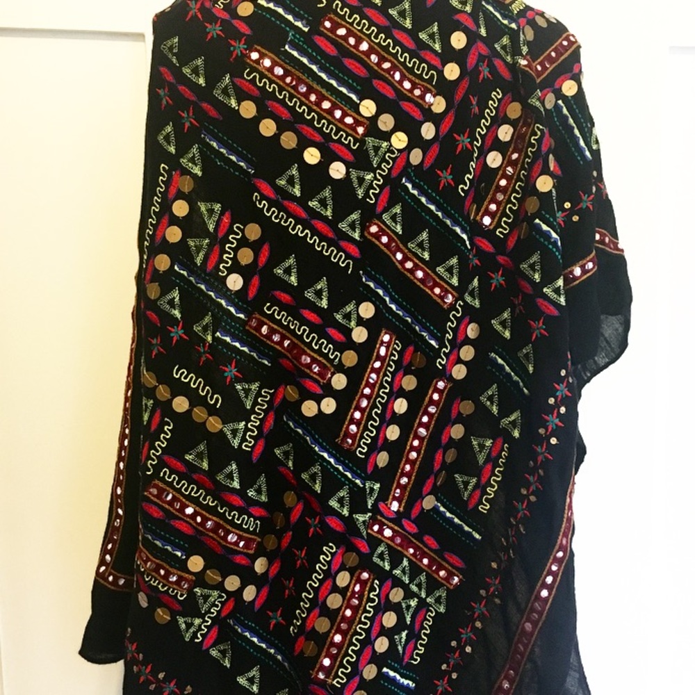 Lucky Brand Embellished Scarf